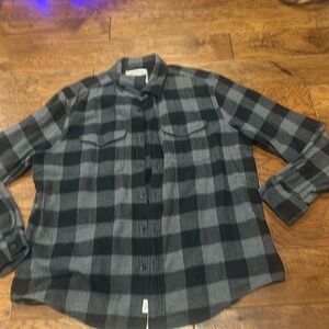 American Eagle, black flannel size extra large